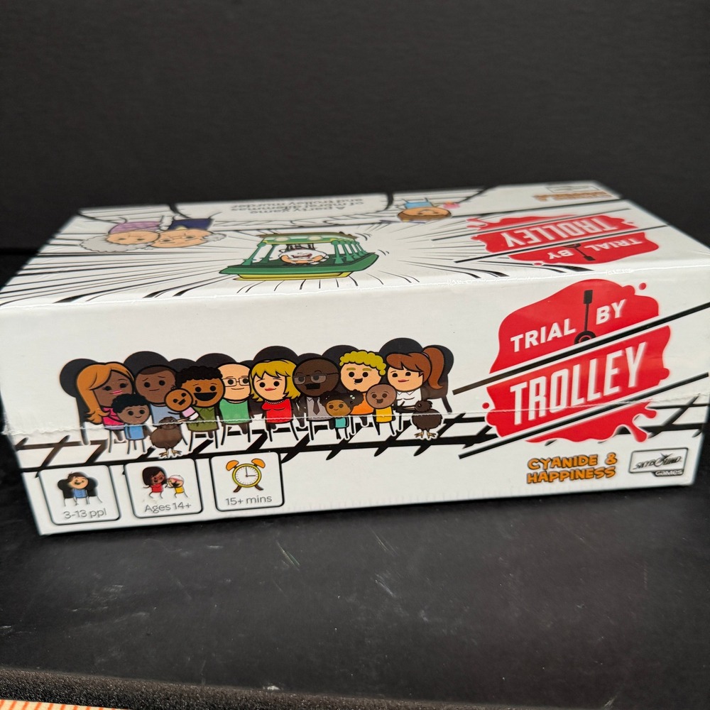 2019 Cyanide & Happiness Trial by Trolley Card Game‎ Skybound Games New Sealed